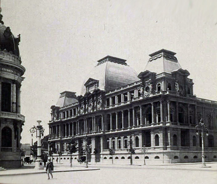 atual prédio do museu nacional de belas artes, foto de marc ferrez, sd