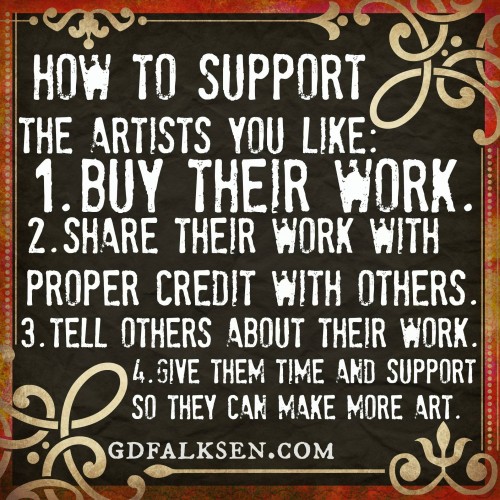 how to support artists