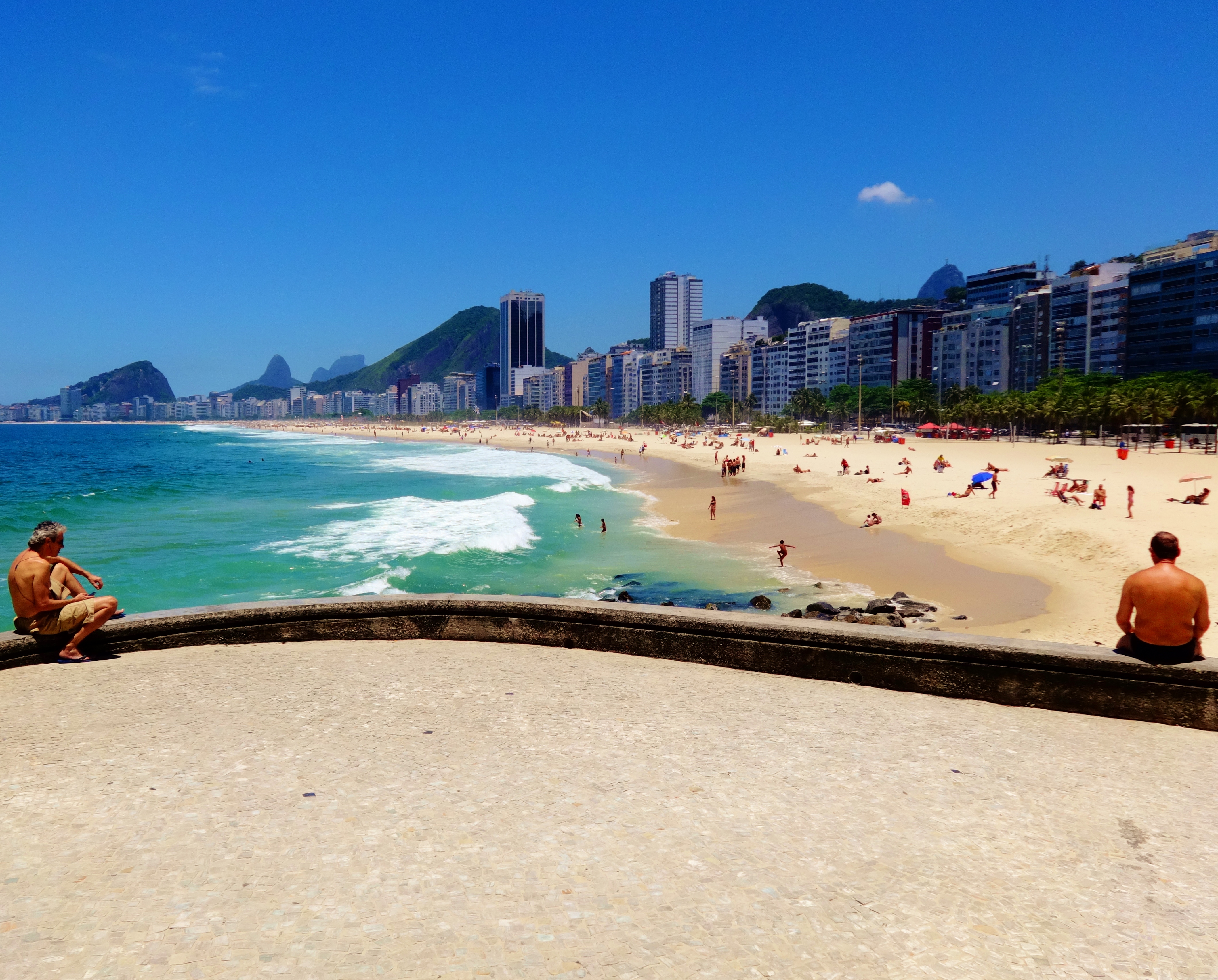 praia de copacabana, vista do leme.
